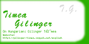 timea gilinger business card
